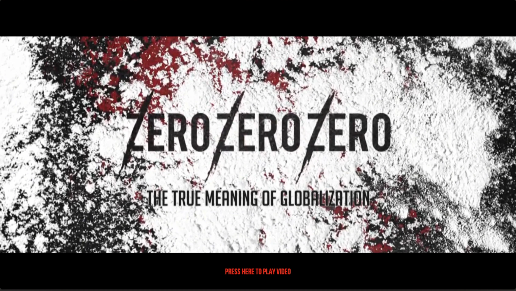 ZEROZEROZERO - MOODBOARD, TRATTAMENTO DELLA SERIE