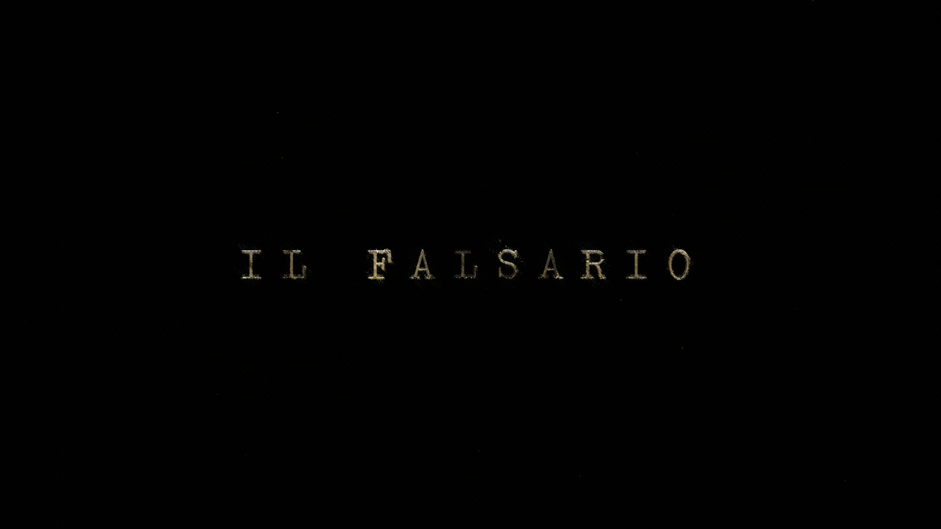 IL FALSARIO - frame del logo finale